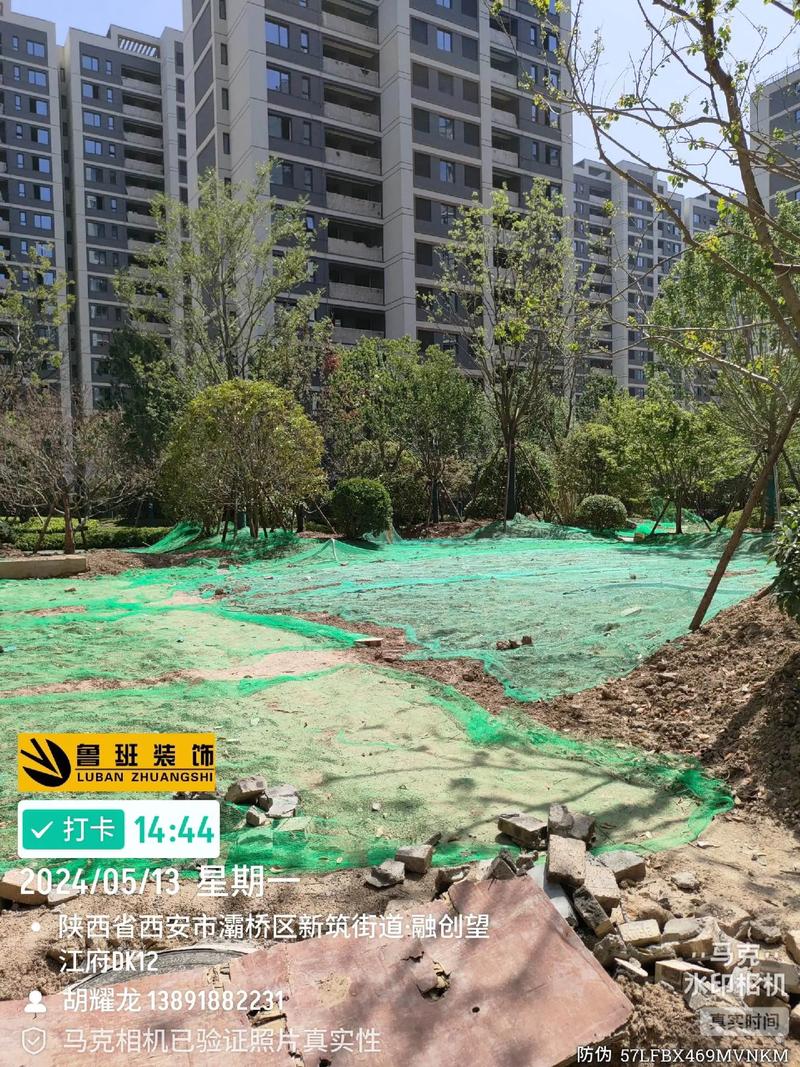 望江园林绿化工程施工进行时 现场实拍直击工程进度与绿化之美